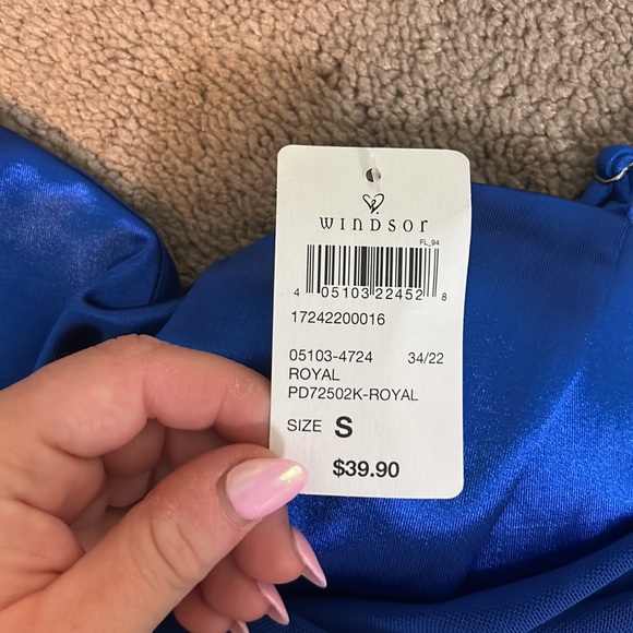 Windsor Royal Blue Mini Dress - Picture 3 of 3